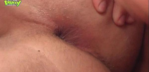  Shaven Balls Covered In Cum 3